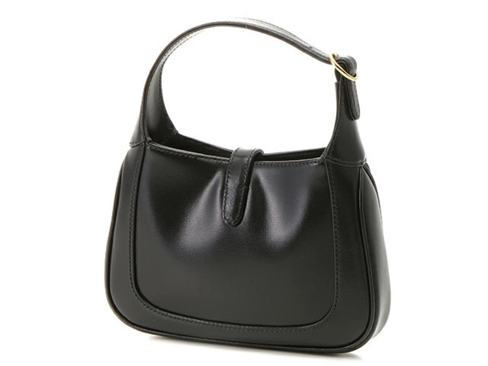 Gucci Hobo Black Calfskin Jackie Handbag Black